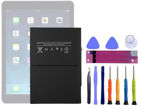 HIGHAKKU Batterie de rechange A1484 compatible avec Netbook Pad Tablette iPad 5, Air, Mini Air, A1474, A1475, A1893, A1954, iPad7 2019 7th/8th A2270 A2197 A2200 A2198 avec outils