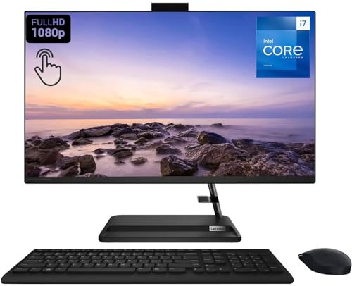 Lenovo IdeaCentre 3i All-in-One Business Desktop, 27 FHD Touchscreen, Intel Core i7-13620H, 32GB RAM, 2TB SSD, Webcam, HDMI, Wi-Fi 6, Wireless Mouse & Keyboard, Windows 11 Pro