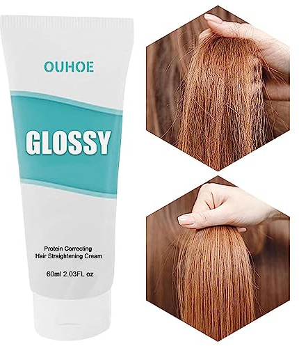 60ml Crème Lissante Professionnelle, Brillance Des Cheveux Et Soie, Lissage Des Cheveux, Correction Des Protéines Capillaires, Lissage Permanent Des Cheveux, Crème Capillaire