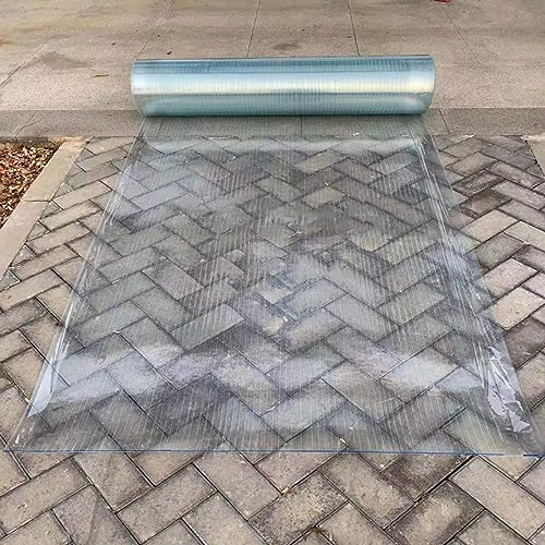 NIANXINN Polycarbonat-Dachplatte,Transparente Glasfaser-Platte,Gewächshaus Platten,UV-Schutz Tageslichtpaneel,für Outdoor Garten Überdachung Frühbeetkasten Verkleidung,Breite x Länge (1x8m)