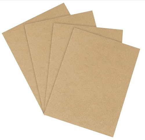 Alison Kingsgate 9X7 MDF Card Board - DIY Craft Wooden Drawing Board, 2mm Thick - Suitable for Laser Engraving, Display, Painting and Replacement Projects