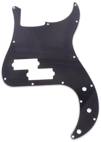 Pb Bass Schlagbrett mit 13 Löchern für E-bass, Schwarz | Kunststoff, 13 Schraublöcher, Schutz vor Kratzern, Passgenau für P-bass, Zubehör für Bassgitarre