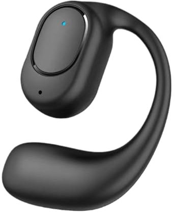 Opilroyn Auriculares de un solo lado – 200 horas en espera, auriculares de sonido claro | Teléfono de una sola oreja con cable de carga, batería de larga duración, auriculares intrauditivos, para