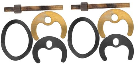 Angoily 2sets Kit Fissaggio Per Rubinetto e Inossidabile Per Rubinetti e Piastre e Guarnizioni Compatibile Rubinetti