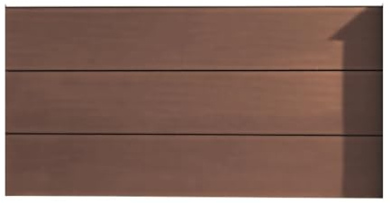 HORI Sichtschutzzaun XXL WPC Sichtschutz Gartenzaun Zaun Lamellenzaun, ohne Pfosten, 180 x 90 cm - Braun