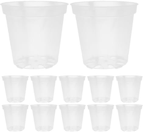 Happyyami 40 Pièces Pot de semis plantant orchidée planteur Usine Jardinage Interieur Pot de Fleurs Pots pour semis Pots Transparents pour Le Jardinage contenants de Fleurs Transparents PP