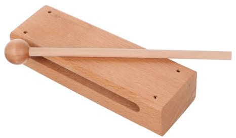 YARNOW Holzrhythmusblock Mit Schlägel Orff-Instrument Für Musikunterricht Reicher Resonanter Klang Percussion-Musikinstrument Für Erwachsene Und Junge Mädchen