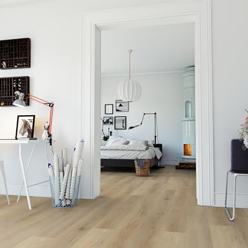 A.M.L Floor - Nachhaltiger (QNG) Klick Vinylboden - Holz-Optik - 29,99€ / m² - inkl. Trittschalldämmung - (Danish Oak, Karton)