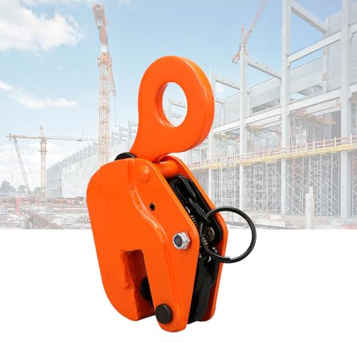 Genérico Abrazadera de elevación Vertical para Placas de Acero de Alta Resistencia - Alicates de elevación universales con Capacidad de 1 tonelada para manipulación de Placas Verticales y horizontale