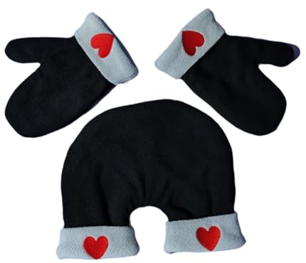 Baoblaze Paarhandschuhe zum Händchenhalten, Handschuhe für Verliebte, Couple Winterhandschuhe, 2-Personen-Handschuhe zum Laufen, Skifahren und Wandern, Valentinstag
