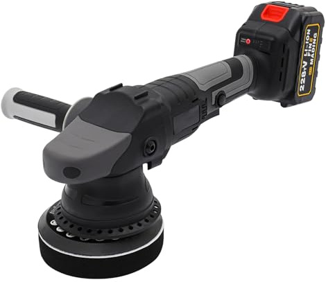 Lucidatrice eccentrica 2000/4000/6000 giri/min, lucidatrice per auto con pannello di controllo intelligente che mostra lo stato della batteria in tempo reale, set con 3 livelli di velocità per