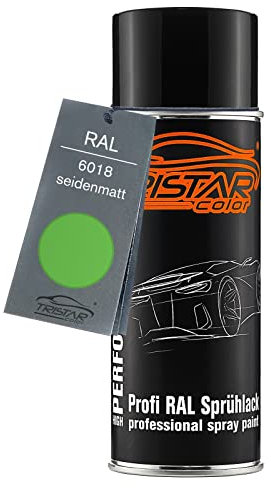 TRISTARcolor RAL 6018 Gelbgrün Spraydose 400 ml seidenmatt schnelltrocknend