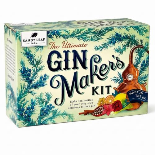 Ultimate Gin Making Kit by Sandy Leaf Farm - Makes Up to 10 Bottles of Gin