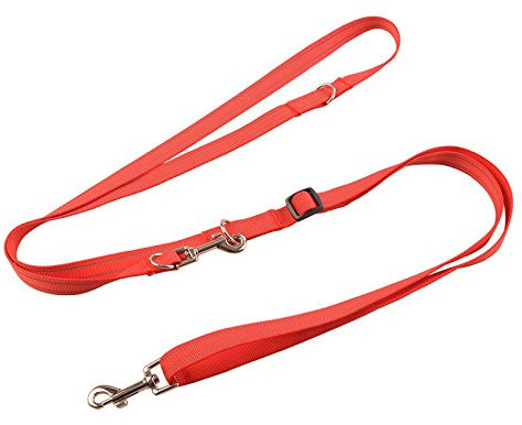 Yowablo Hundeleinen Hunde Kletterseil Hundehalfter Sicherheitsgurt Hunde Haustier Hundegurt Sicherheitsgeschirr Hunde Hundehalsband Kette Katzengarnitur (205-257cm,Rot)