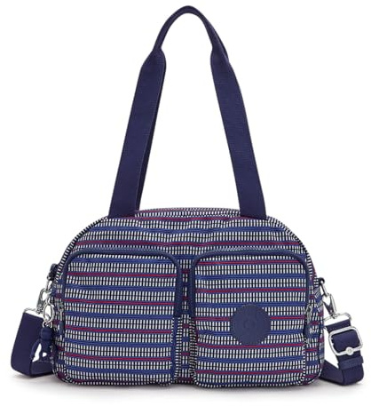 Kipling Schultertaschen Cool Defea Blue Geo Print, Blauer Geo-Druck, One Size