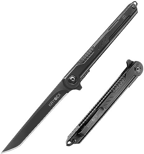 Kryvex Klappmesser Taschenmesser, Slim Einhandmesser Scharfes Outdoor Messer Klappmesser, Gentleman's Messer für Outdoor Camping