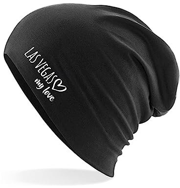 Huuraa Beanie Las Vegas My Love Geschenk Black Las Vegas Präsent