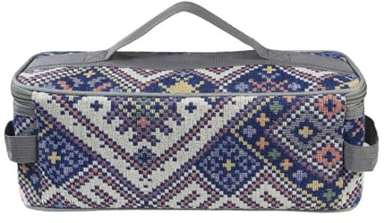 Camping Essstäbchen-Organizer: Bestecktasche, Reise-Bestecktasche | Tragbare Leinen-Gewürzaufbewahrungstasche, Besteck-Organizer