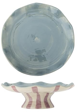 Bloomingville Willa Kuchenteller, Rose, Steingut, T28xH9,5 cm