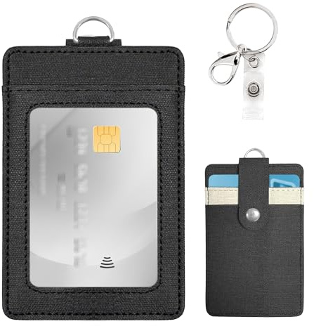 Ausweishalter, Ausweishülle, für id Card Holder, Büro, Schule, Mitarbeiter, langlebig, stilvoll，kartenhülle (Vertical)