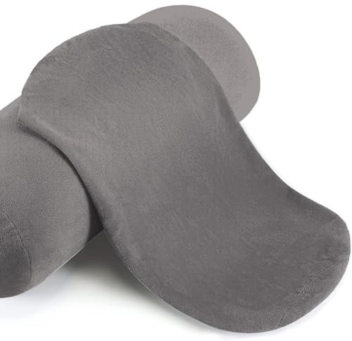 Zylindrisches Nackenrollebezug 15x40/15x50/20x60 - Samt Bezug for Rohrkissen Bequemes Multifunktional (Nacken, Beine, Rücken, Bett, Yoga) Abnehmbar Kissenrolle Rollenkissen(@2,20x120cm/8x47in)