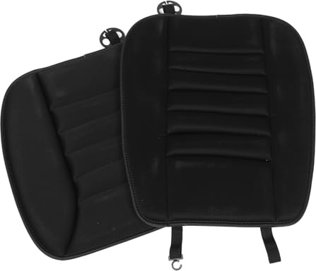 Healifty Cojín de Asiento de Espuma Viscoelástica para Coches Elevador de Asiento para Conductores Bajos Funda Protectora Antideslizante para Vehículos y Sillas de Oficina Color Negro