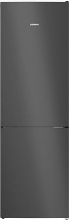 Siemens iQ300 Freistehende Kühl-Gefrier-Kombination 186x60 cm, KG36NVXBG, 218 L Kühlen & 103 L Gefrieren, Total noFrost, Nahtlose Platzierung, hyperFresh Technologie, antiFingerprint Schwarzer Stahl
