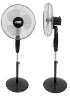 RAM - Pedestal Swing Fan 3 Speed 16 - 400mm Black Modern Oscillating 3-Speed Office Fan