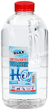 VENTON Destilliertes Wasser 2L - Rein - Entsalzen - Demineralisiert nach VDE 0510 - Haus-, Freizeit- & Laborträger - Reines Wasser
