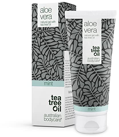 tea tree oil australian bodycare Aloe Vera Gel 200 ml|Aloe Vera After Sun Balsam|Natürliches Aloe Vera, Teebaumöl&Minze|Kühlend&feuchtigkeitsspendend gegen Juckreiz, Sonnenbrand&Narben|100% Vegan