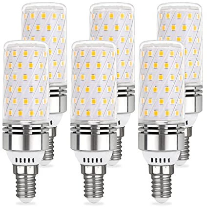 Akynite Lampadine LED Mais E14 12W Luce Naturale 4000K 1450LM, 84 LEDs, E14 100W Alogena Equivalente, Lampadina LED E14 Bianco Naturale per Lampada Plafoniere, non dimmerabile, set di 6