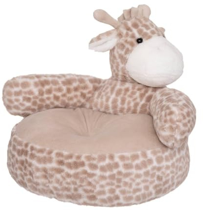 ATMOSPHERA CREATEUR D'INTERIEUR - Poltrona per bambini giraffa beige e bianca