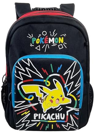 CYP BRAND CYPBRANDS Mc-352-pk Pokemon Pikachu d'école Trolley Sac à Dos Noir Produit Officiel, Estandar Mixte Enfant