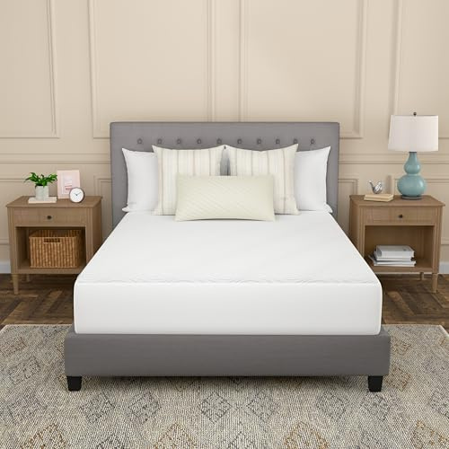 Sealy Complete Protection Waterproof Stain Protection Soft Comfort Top PerfectGrip Stretch Sidewalls Machine Washable Fitted Mattress Protector, Full Size, White