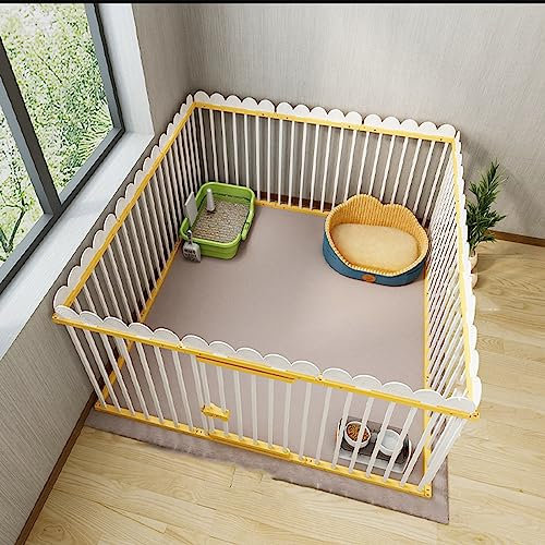 beaka Welpenlaufstall Tierlaufstall Freigehege Hunde Laufstall - Freilaufgehe Für Hund, Welpen & Andere Haustiere - Tierlaufstall Einfache Installation (Color : A, Size : 136 * 136 * 70CM)