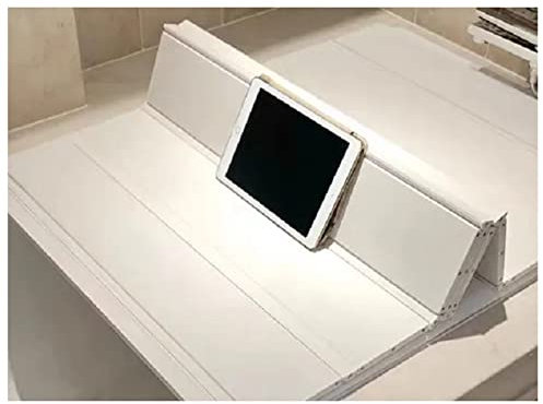 Couverture De Baignoire Pliable 1,2cm Ponts de Baignoire Baignoire Couverture, PVC Panneau Anti-poussière Housses Baignoire, Étanche Panneau Isolant pour Plateau Bain Spa À Domicile Pliante (Color :