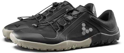 Vivobarefoot Primus Trail III All Weather Mens | Barefoot Trainers | Ultra-Lightweight Shoe | Build Strength, Balance & Mobility | Wide Fit Grounding Shoes Obsidian