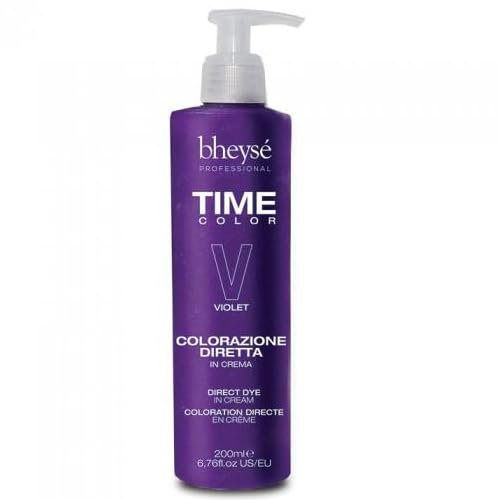 Bheysé TIME COLOR ROJO RUBY 200 mL Mascarilla Profesional - Coloración temporal - Nutrición y brillo (Violeta)
