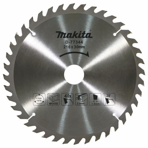 Makita D-77344 TCT Sägeblatt 216x40x40T Holz, Silber