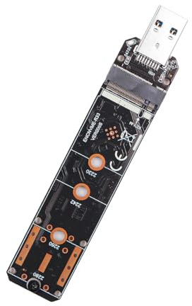 DollaTek M.2 USB Adapter Nvme zu USB Adapter Tragbare SSD 10 Gbit/s USB 3.2 Gen 2 Bridge Chip M.2 Nvme USB Adapter