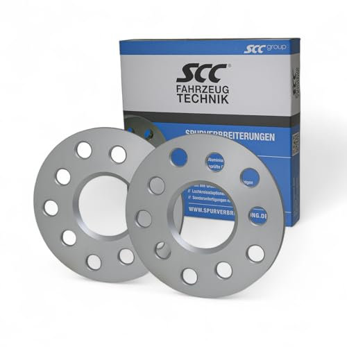 SCC Spurverbreiterungen Spurplatten 2x5mm 5x114,3-10239E kompatibel mit Dacia Duster