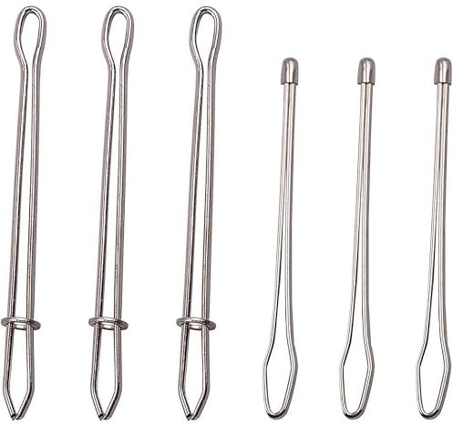 6 Stück Durchziehnadel, Faden Einfädelhilfe für Nähnadeln, Einfädler, Fadeneinfädler für Nadeln, Nadeleinfädler zum Handnähen, Crafting-Seil-Schnur Ziehen Gewindewerkzeug für DIY