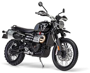 Corgi Diecast-modellbilar - CC08402 Triumph Scrambler 1200 (Bond Edition) - Souvenirgåvor för män, kvinnor och barn från Storbritannien - Små formgjutna leksaksbilsmodeller