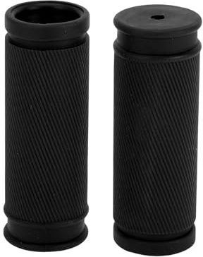 TUCKBOLD Bike Handlebar Grips Covers 85mm Long Lightweight Black | Cycling End Grips Protector, 1 Pair