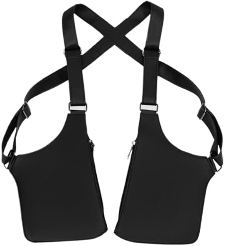 Sac Antivol À Double Épaule Sous Les Aisselles - Sac Antivol En Cuir PU, À Harnais De Sécurité Rétro, Portefeuille Antivol En Cuir Sac Caché Sac À Aisselle Pour Hommes, Holster Epaule Double