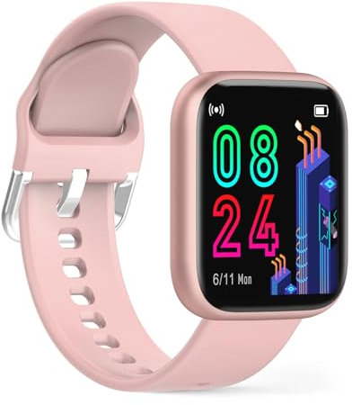 Reloj Inteligente Mujer, 1.4” HD Smartwatch con Oxímetro/Pulsómetro/Monitor Sueño/Podómetro, Seguimiento de la salud femenina, 7 Modos Deporte, Impermeable IP67 Pulsera Actividad para Android iOS