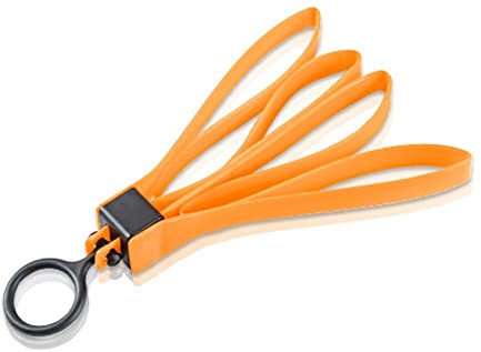 Kunststoff-Kabelbinder-Gurt, tragbar, Kabelbinder, Handschellen, Einweg-Sportausrüstung, Organisationsgürtel für Camping, Wandern, Outdoor, unverzichtbar (orange)