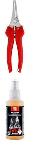 FELCO 310 Leseschere mit Schutzhandschuhen FELCO 981 – Leichtes Set für präzise Ernte von Obst, Gemüse, Kräutern und Blumen