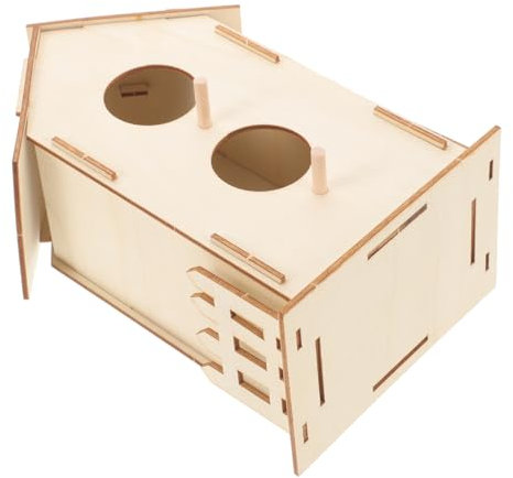 HEMOTON DIY Vogelhaus Bausatz zum Bemalen für Unlackiertes Holzspielzeug zur Kreativen Gestaltung Fördert Kreativität und Fantasie für Handwerksprojekte und Spiele im Freien Leichtes und