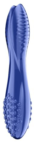 Satisfyer Dazzling Crystal 2, dildo | sex toy da 20 cm con scanalature e protuberanze | per punto G | per giochi con le temperature | vetro borosilicato | trasparente, liscio